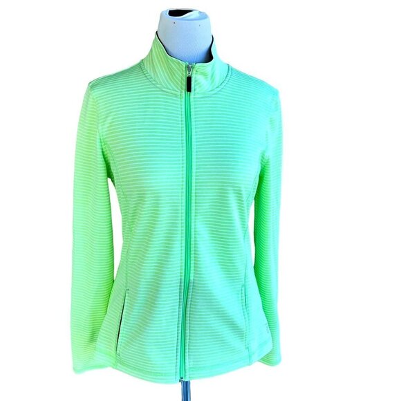 BE INSPIRED LADIES ATHLETIC ATHLEISURE RUNNING ZIP FRONT HAND POCKETS OUTDOORS M - Picture 1 of 7
